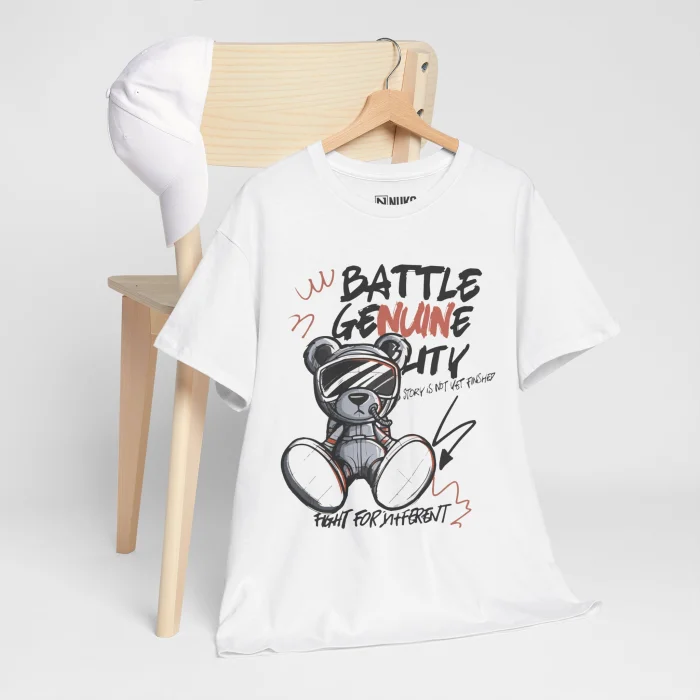T-shirt z nadrukiem Battle Genuine